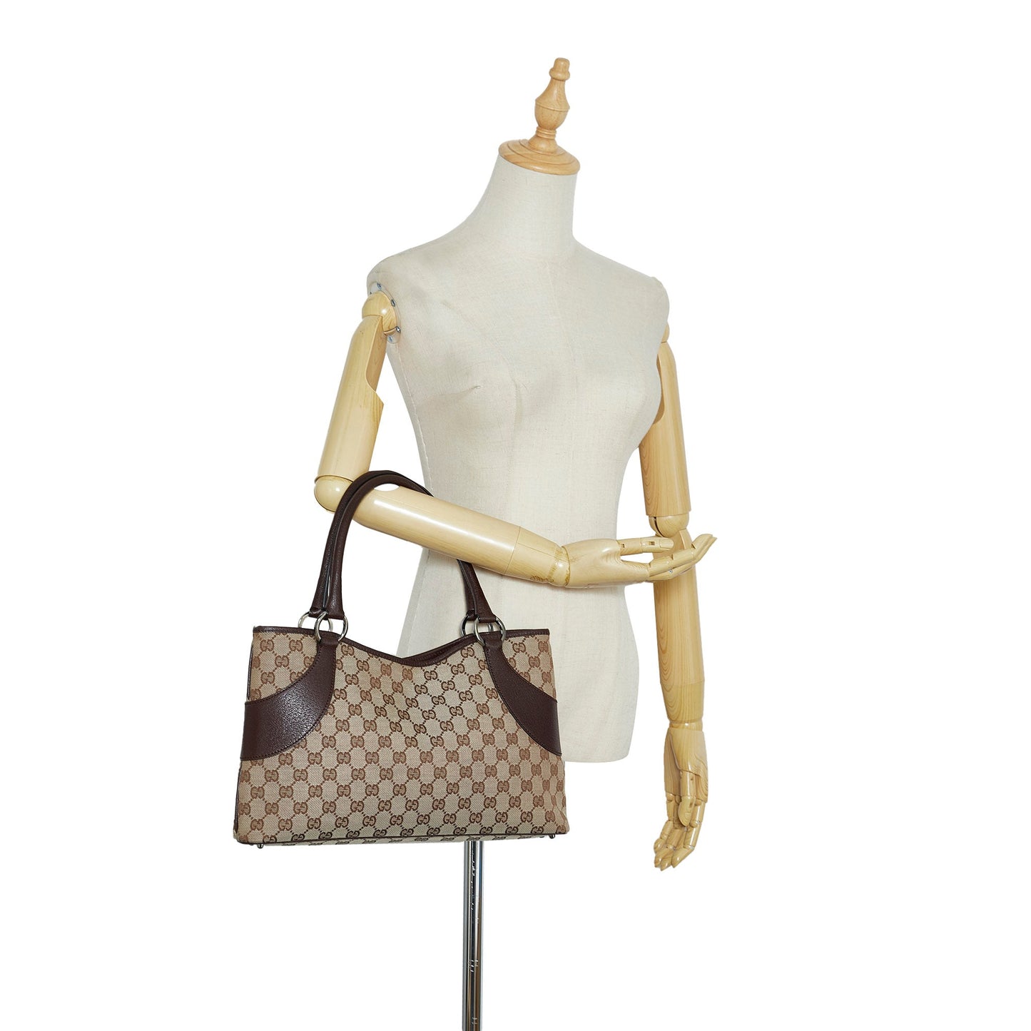 Brown Gucci GG Canvas Tote