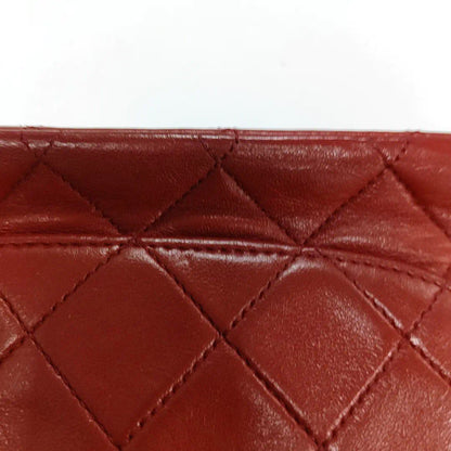 Chanel Classic Flap Vintage 1989 Red Lambskin Leather with 24k Gold Hardware