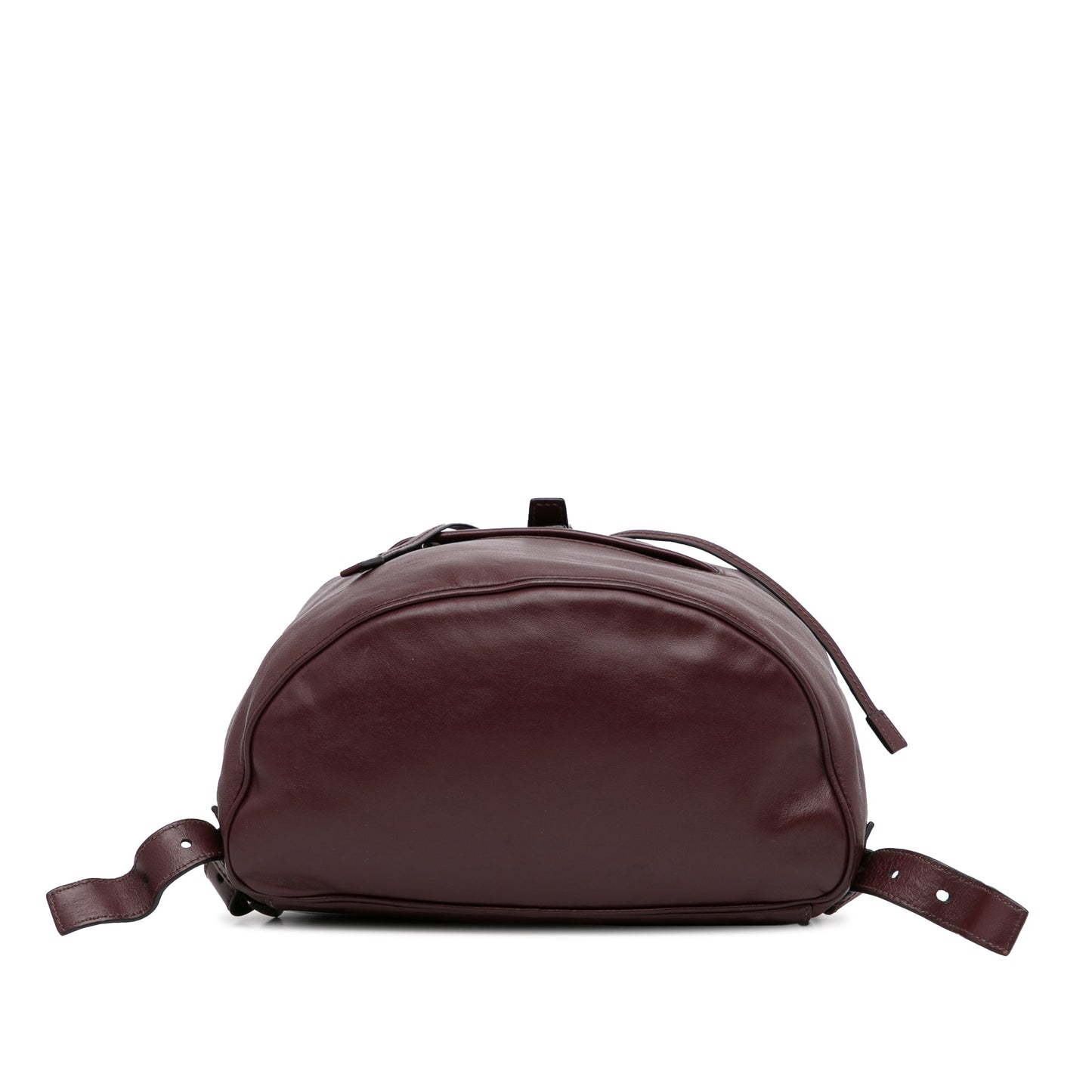 Prada Glace Backpack Wine Red Calfskin