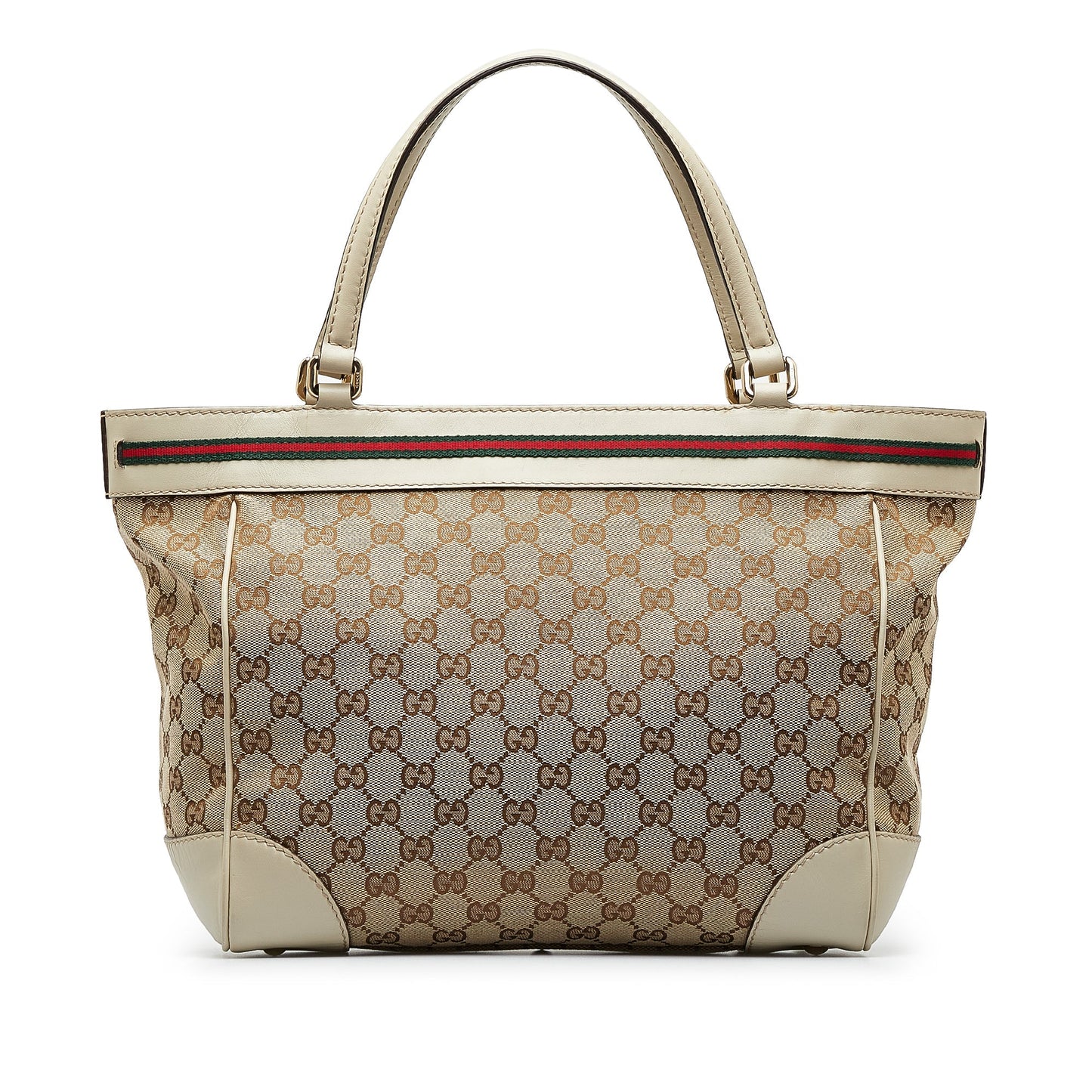 Tan Gucci GG Canvas Mayfair Tote Bag