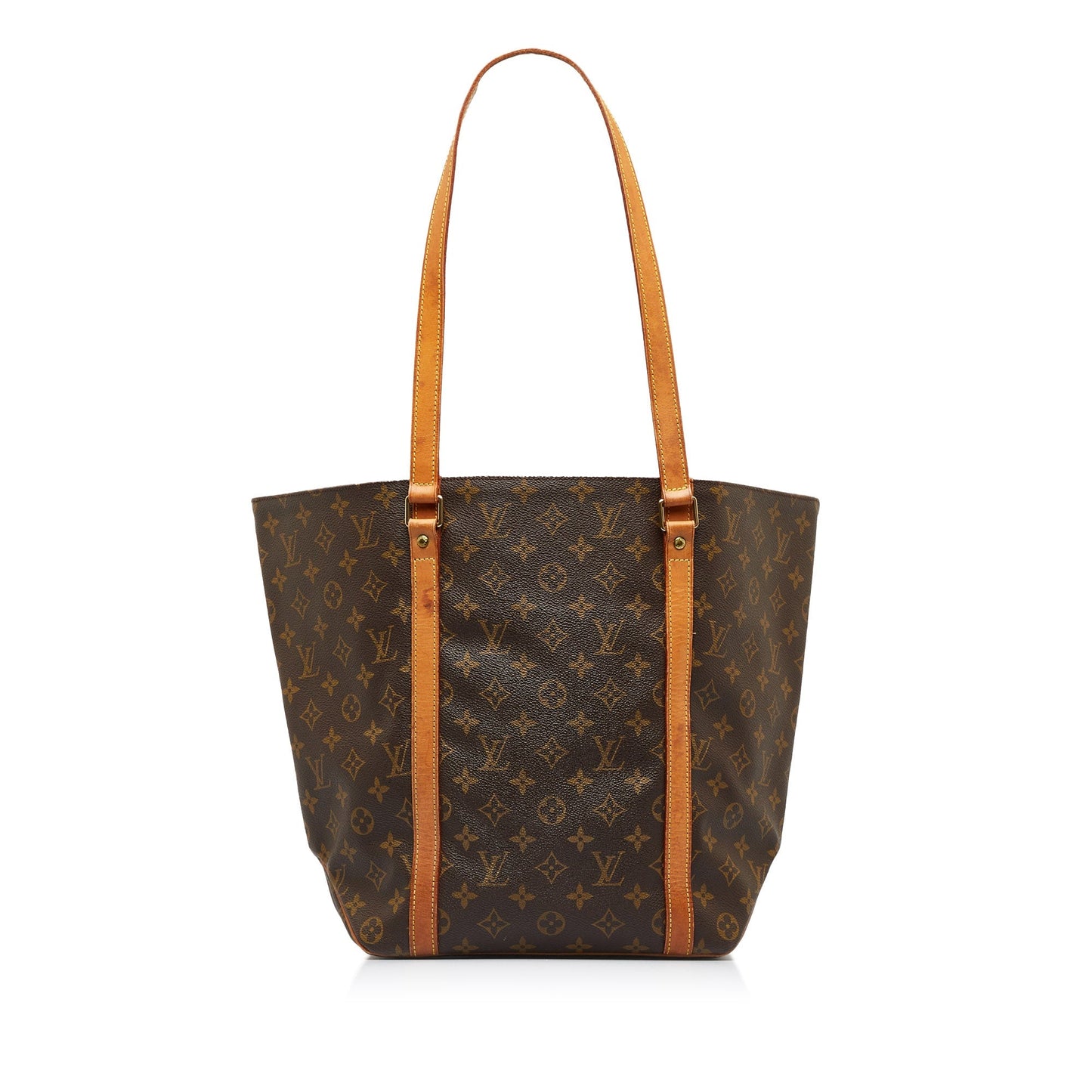 Brown Louis Vuitton Monogram Sac Shopping Tote Bag