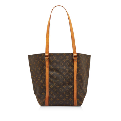 Brown Louis Vuitton Monogram Sac Shopping Tote Bag