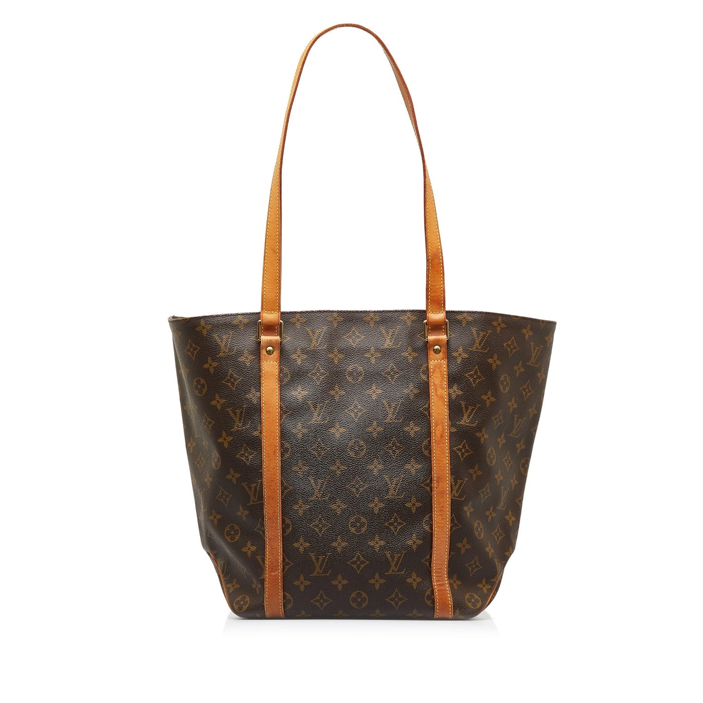 Brown Louis Vuitton Monogram Sac Shopping Tote Bag