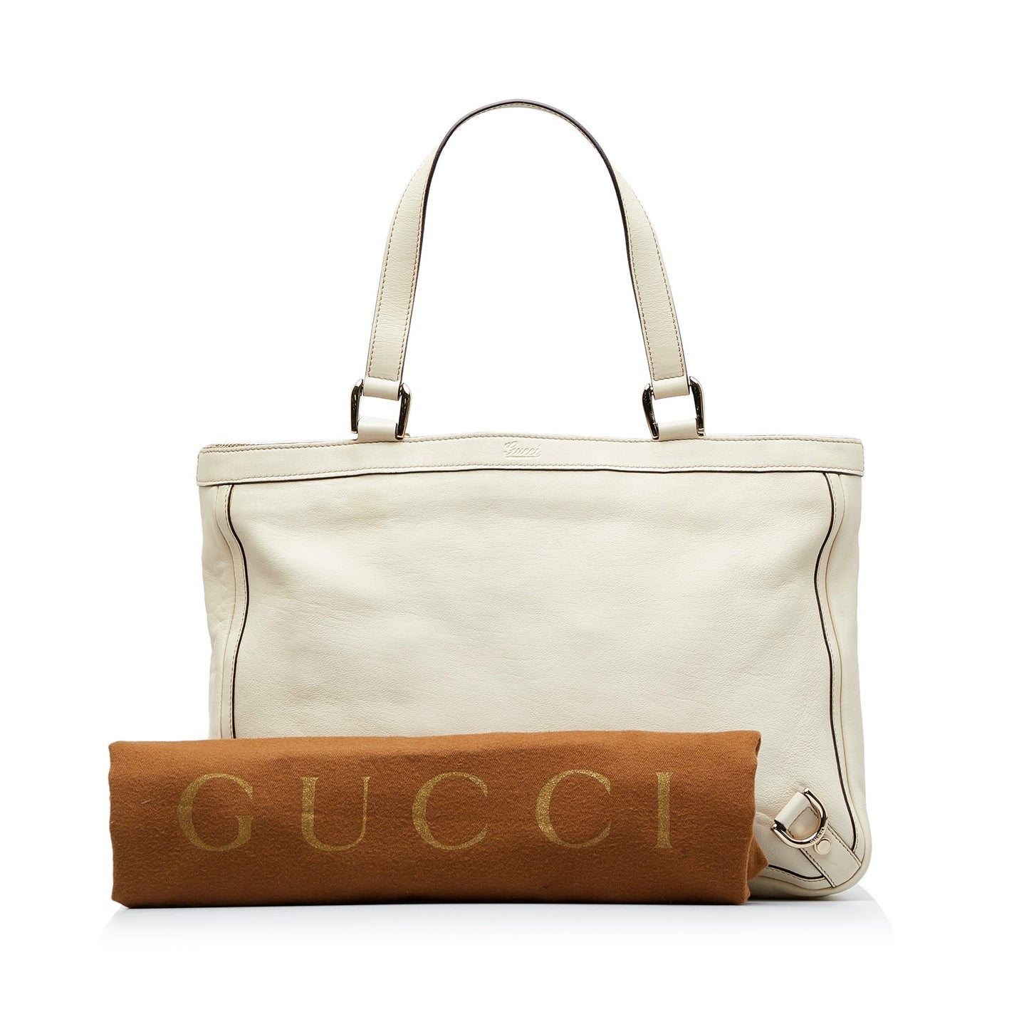 White Gucci Abbey D-Ring Tote