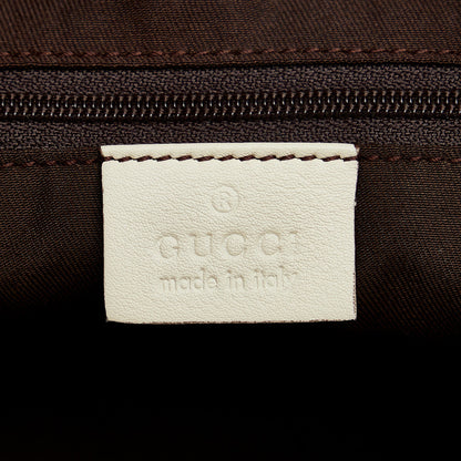 White Gucci Abbey D-Ring Tote