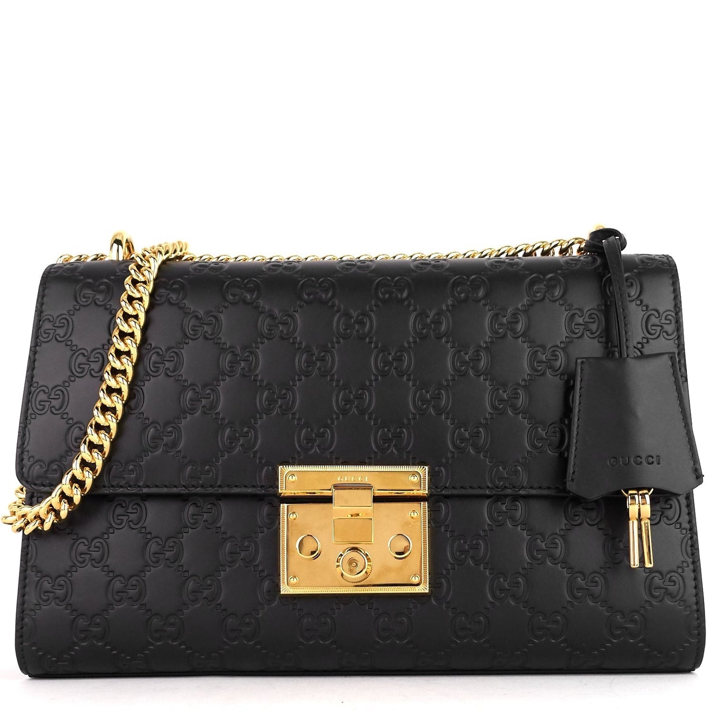 Padlock Medium Guccissima Leather Bag