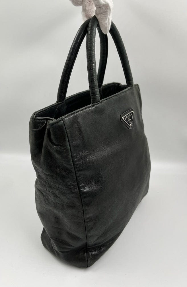 Prada Black Leather Tote