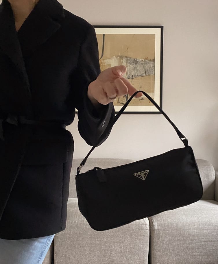 Prada Black Nylon Mini Bag