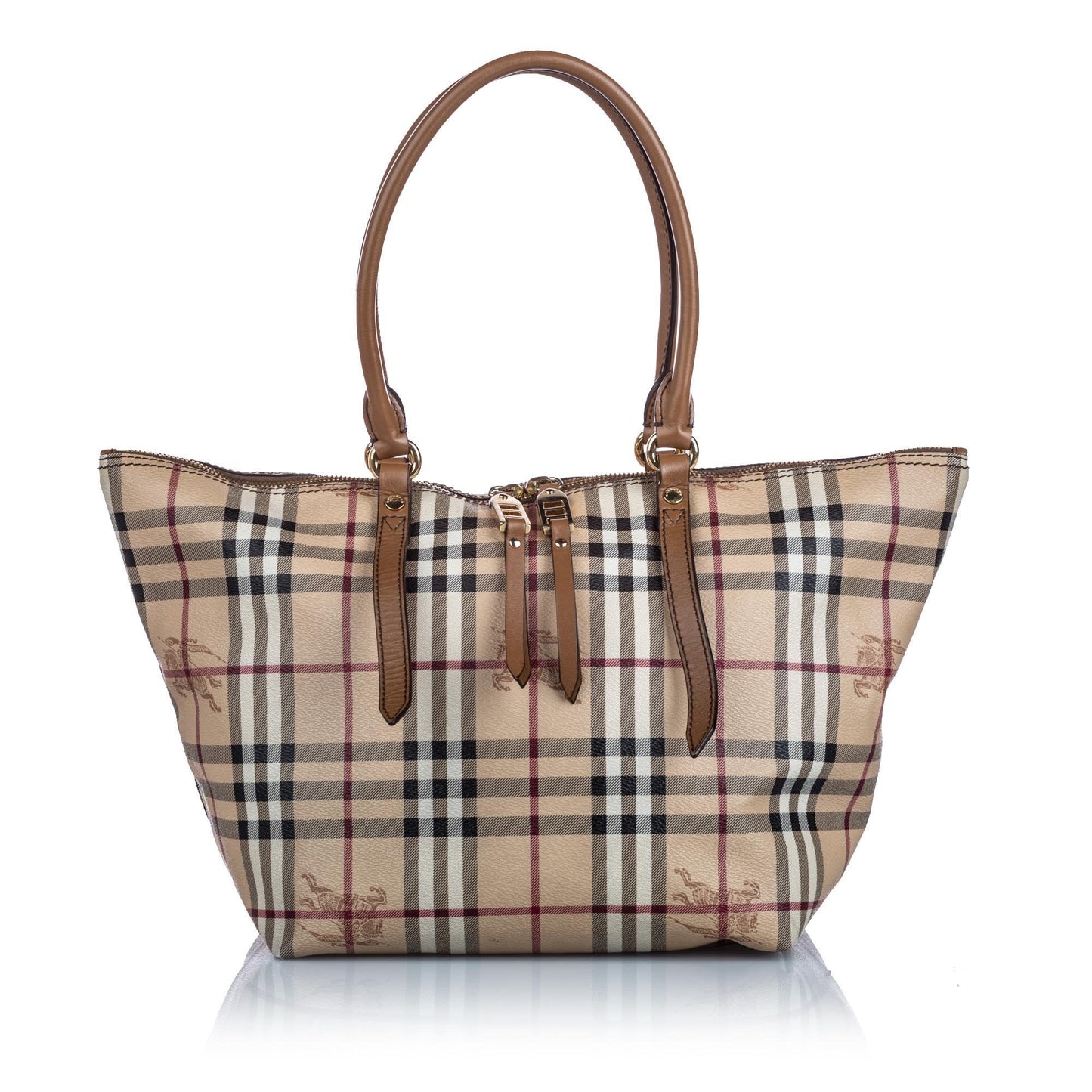 Burberry Brown Haymarket Check Salisbury Tote Romania