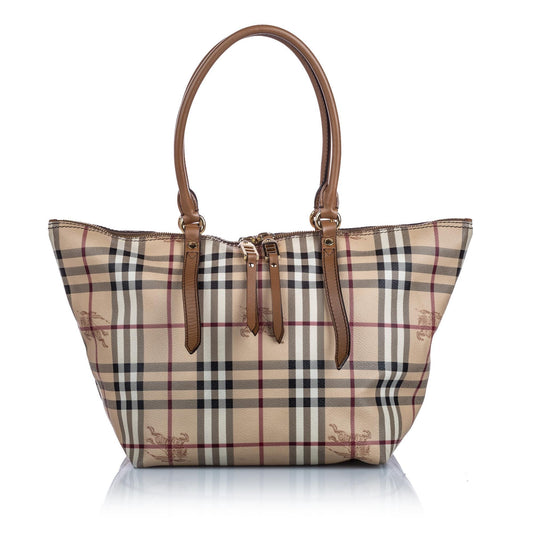 Burberry Brown Haymarket Check Salisbury Tote Romania