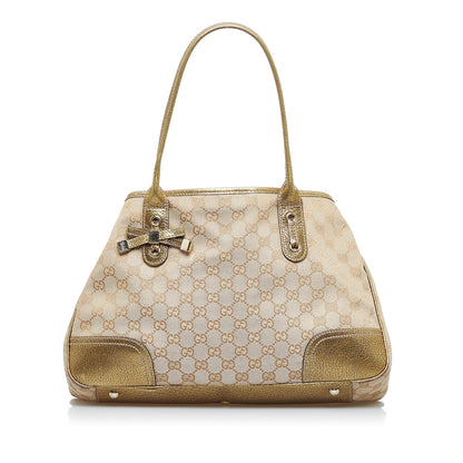 Brown Gucci GG Canvas Princy Tote