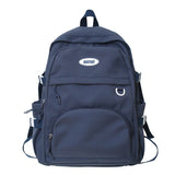 Gothslove Aesthetic Black Backpacks Multi Pocket Schoolbag for Teenage Girls Student Bookbags Collegiate Waterproof Backpack