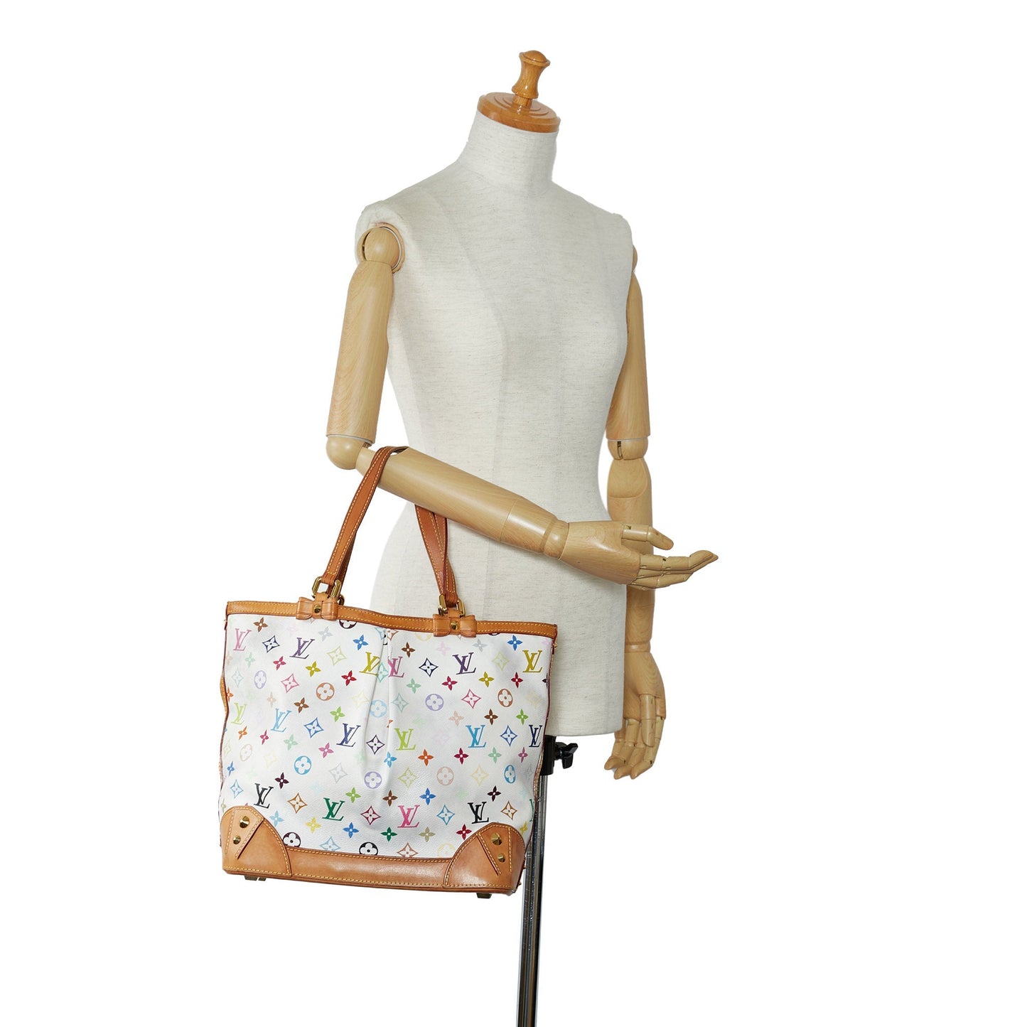 White Louis Vuitton Monogram Multicolore Sharleen MM Tote Bag