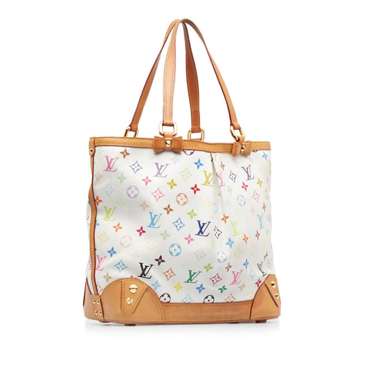 White Louis Vuitton Monogram Multicolore Sharleen MM Tote Bag