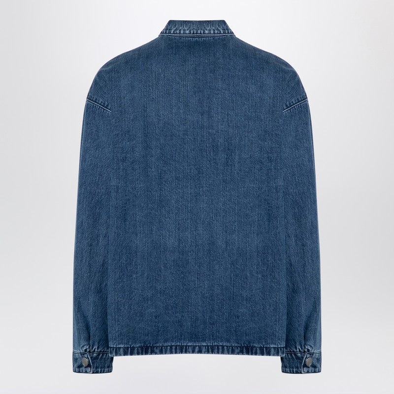 Prada Blue Denim Shirt Men