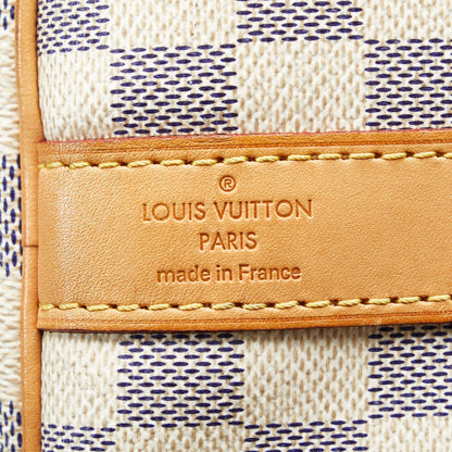 LOUIS VUITTON Damier Azur Keepall Bandouliere 55 Travel Bag