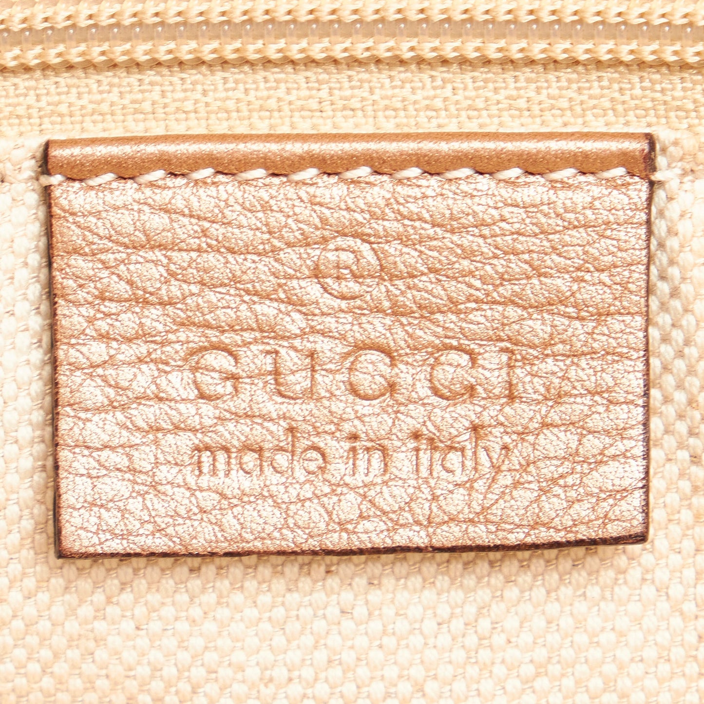 Beige Gucci Sukey Leather Tote Bag