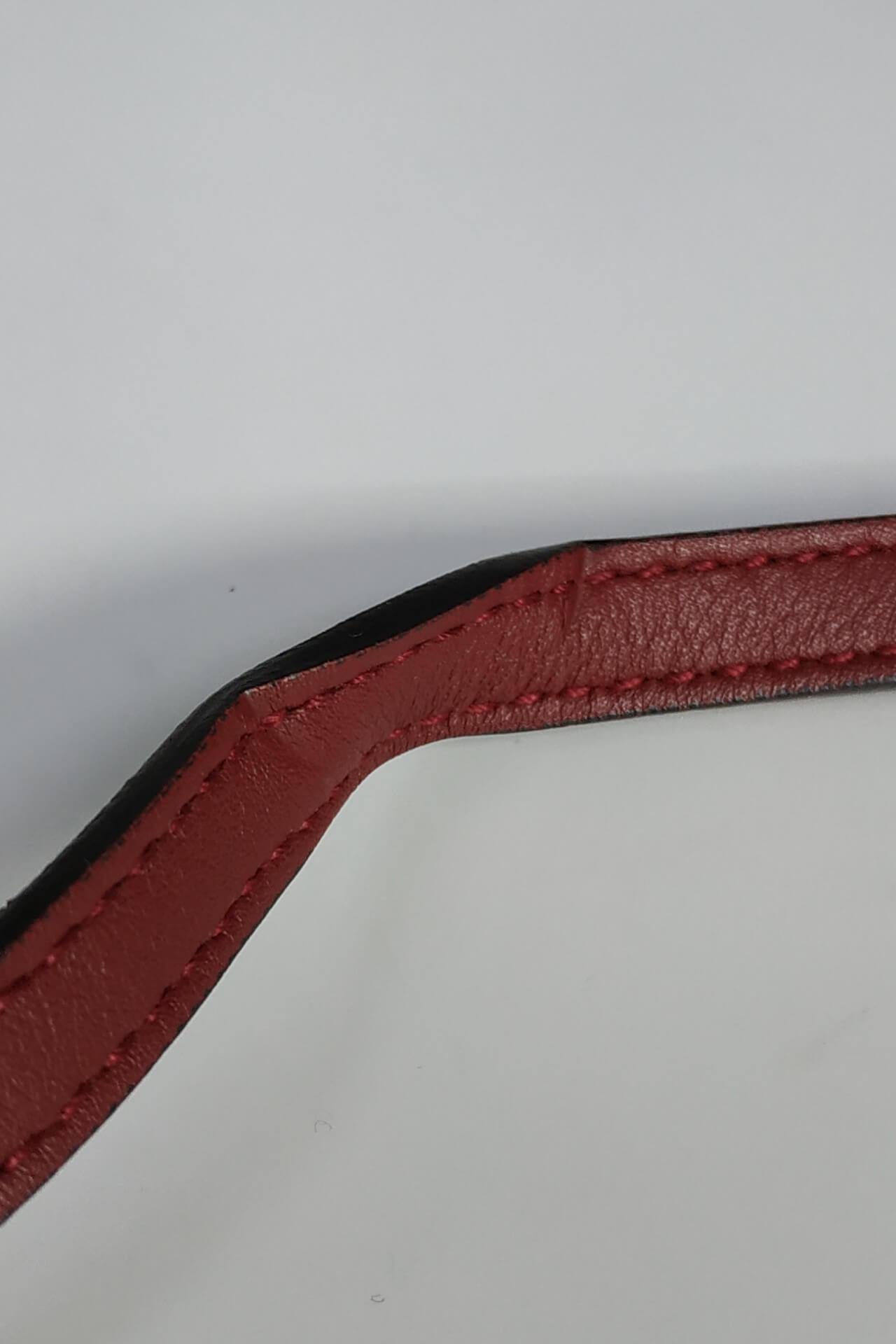 Microguccissima Wallet on Strap Red