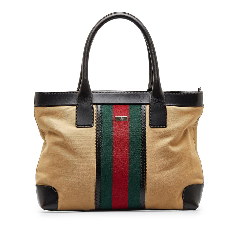 Gucci Web Tote Bag (SHG-PfOqI7)