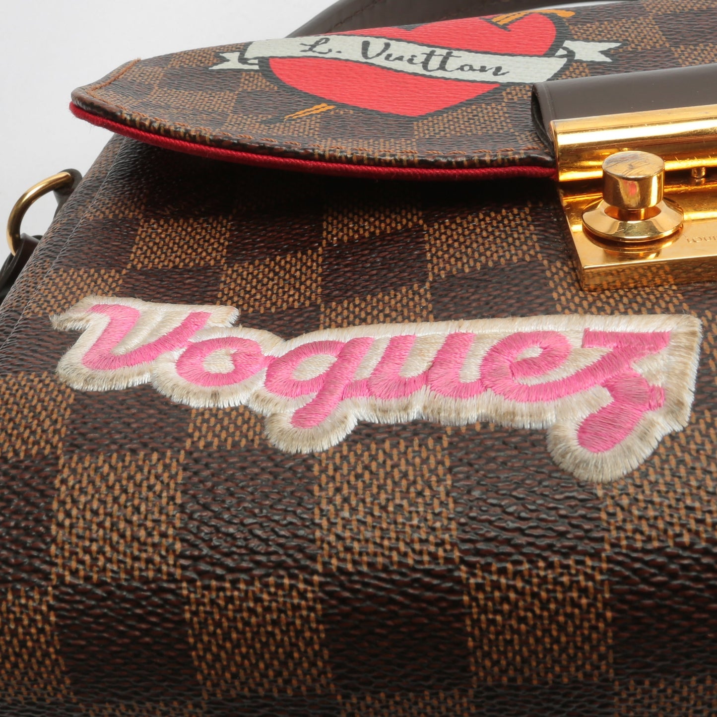 LOUIS VUITTON Damier Ebene Patches Croisette