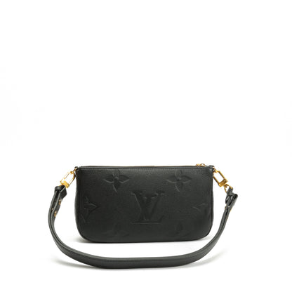 LOUIS VUITTON Empreinte Monogram Multi Pochette Black