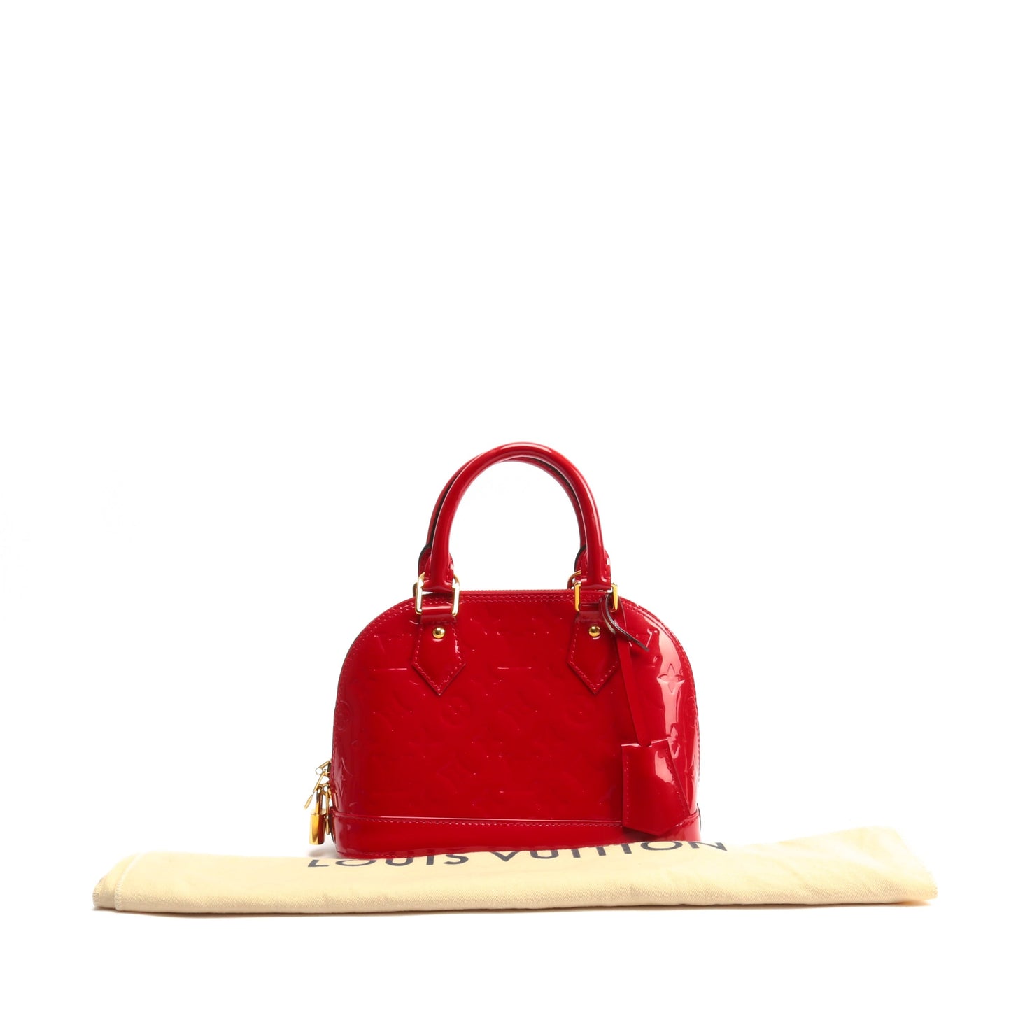 LOUIS VUITTON Vernis Alma BB Pomme D'Amour Cherry Red