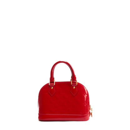 LOUIS VUITTON Vernis Alma BB Pomme D'Amour Cherry Red