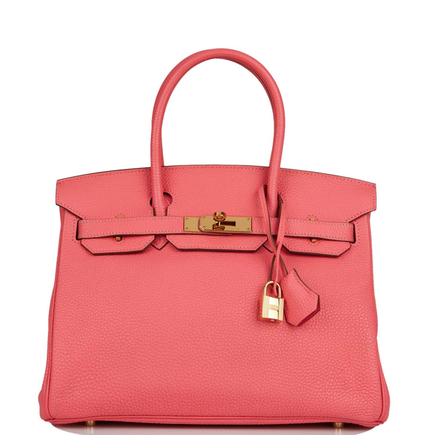 Top Quality Hermes Birkin 30 Rose Lipstick Togo Gold Hardware