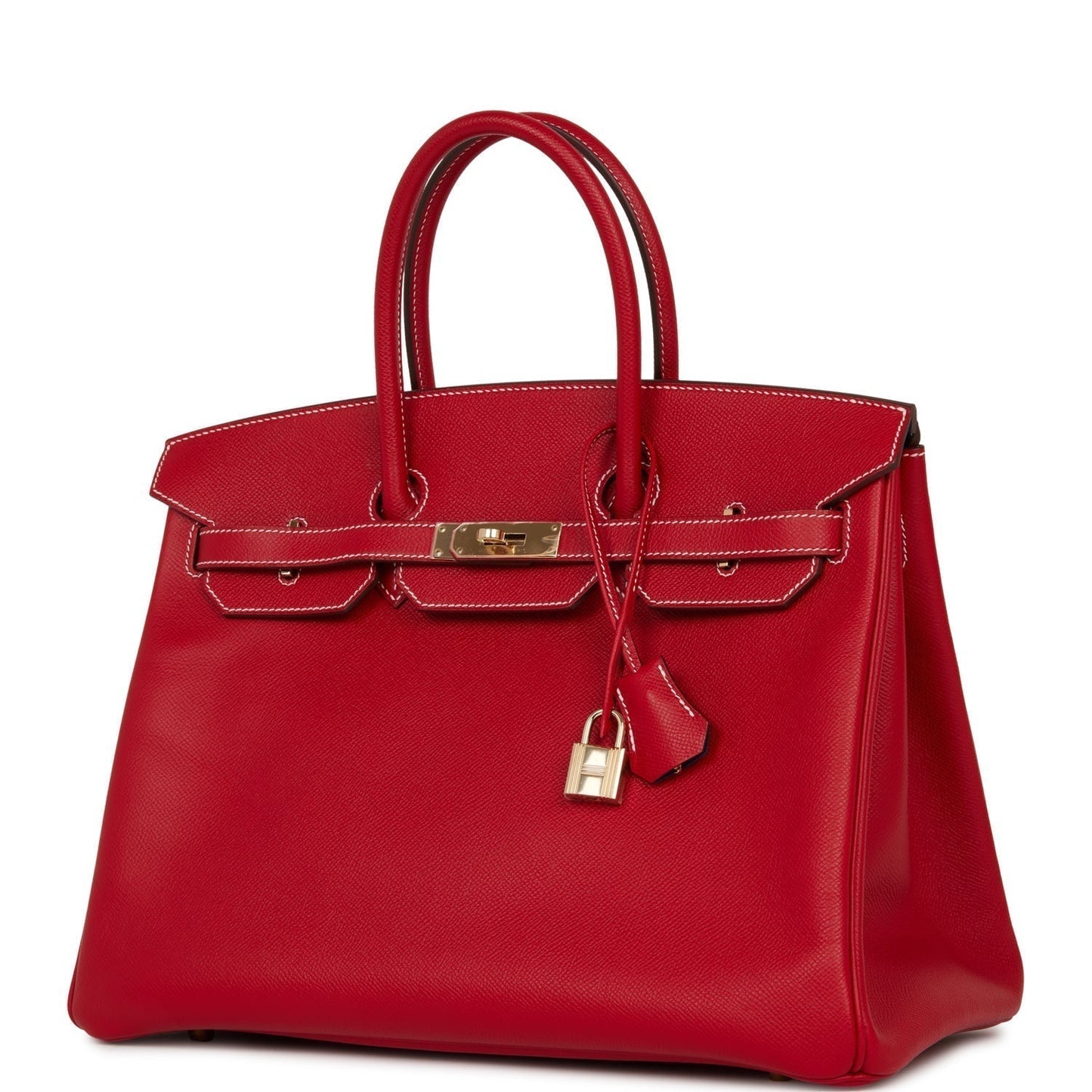 Top Quality Hermes Birkin 35 Rouge Casaque Candy Epsom Permabrass Hardware