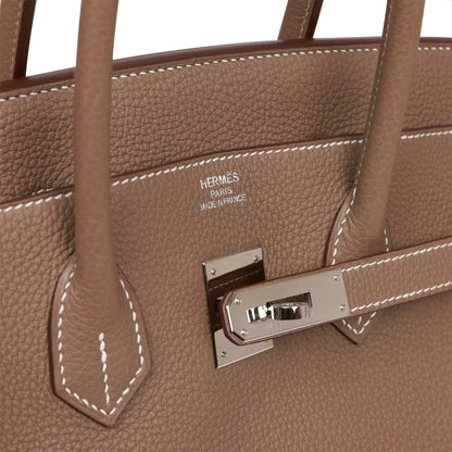 Top Quality Hermes Birkin 35 Etoupe Togo Palladium Hardware