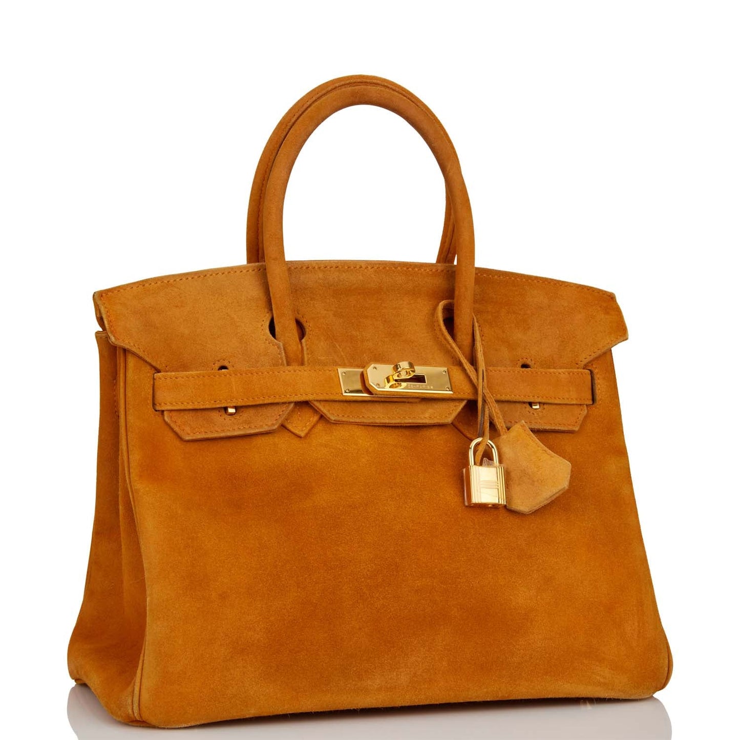 Top Quality Vintage Hermes Birkin 30 Orange H Doblis Gold Hardware