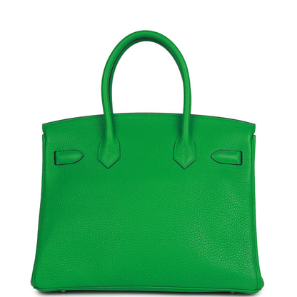 Top Quality Hermes Birkin 30 Bambou Clemence Palladium Hardware