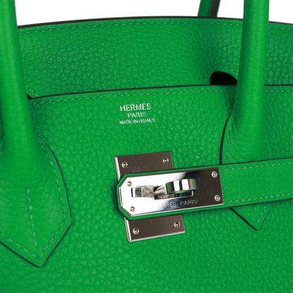 Top Quality Hermes Birkin 30 Bambou Clemence Palladium Hardware