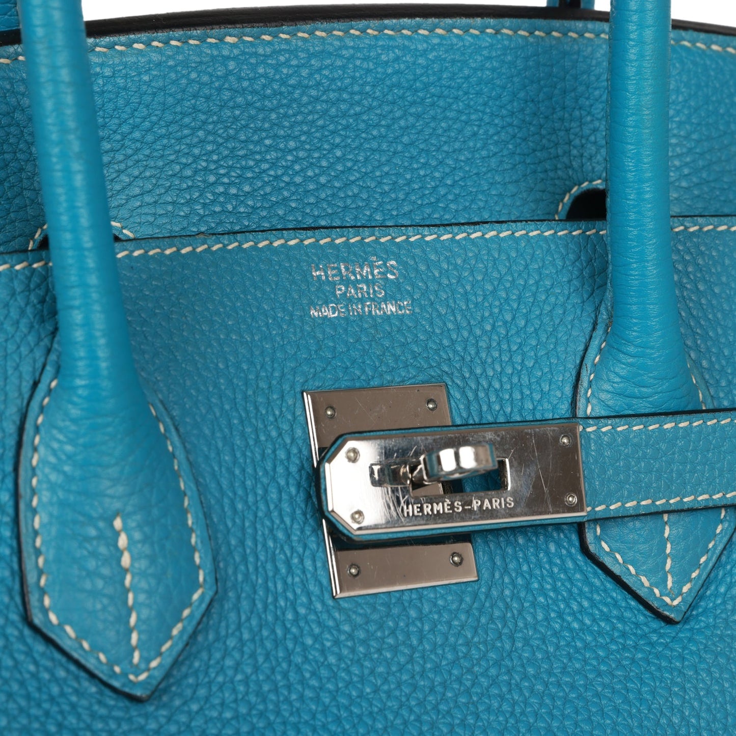 Top Quality Hermes Birkin 35 Bleu Jean Togo Palladium Hardware