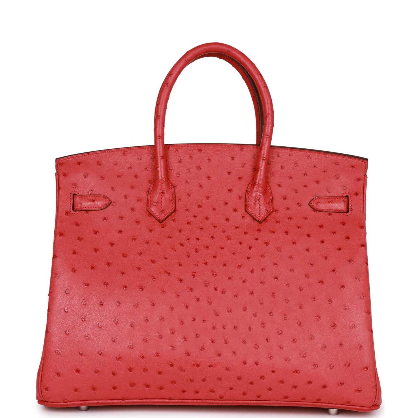 Top Quality Hermes Birkin 35 Bougainvillea Ostrich Palladium Hardware