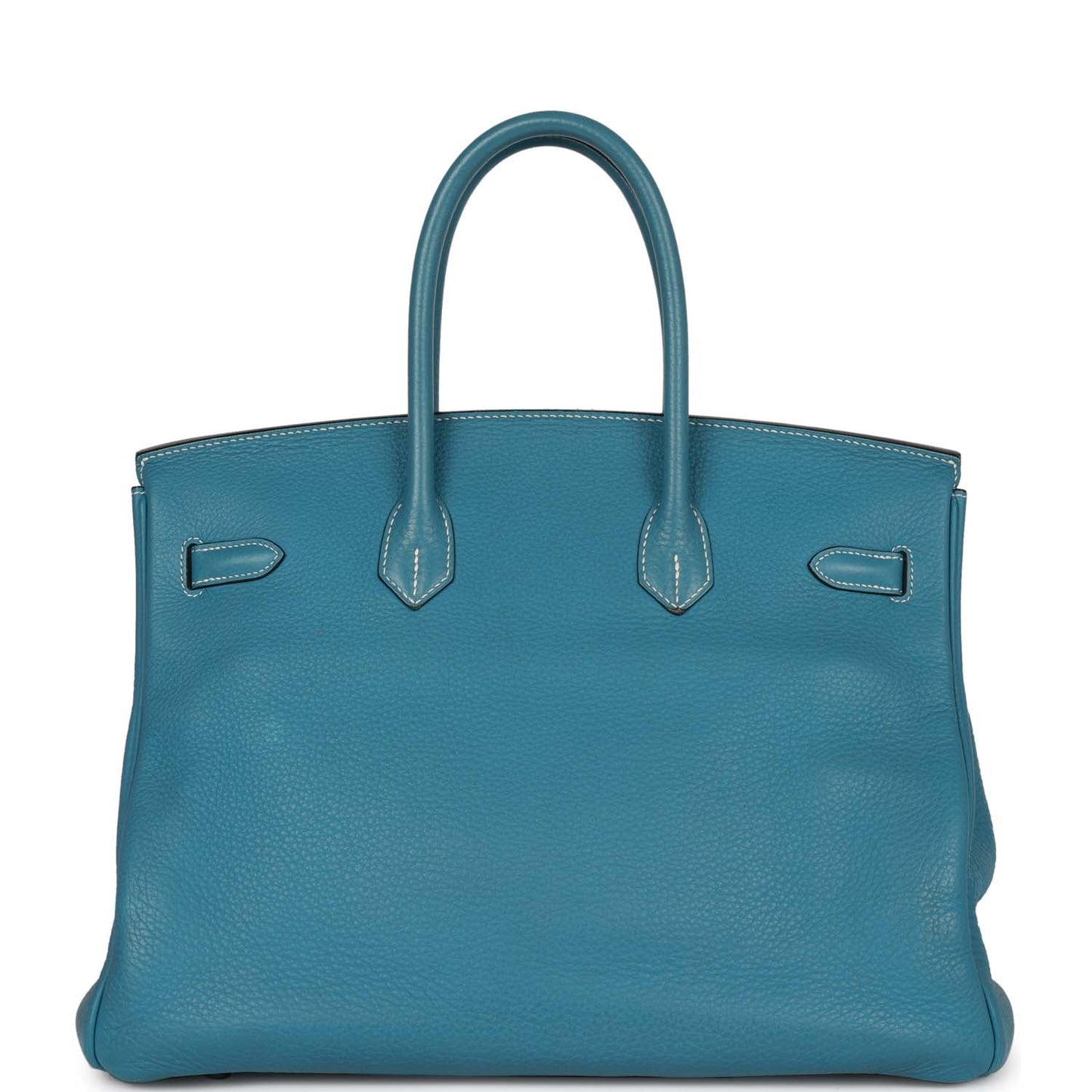 Top Quality Hermes Birkin 35 Bleu Jean Togo Palladium Hardware