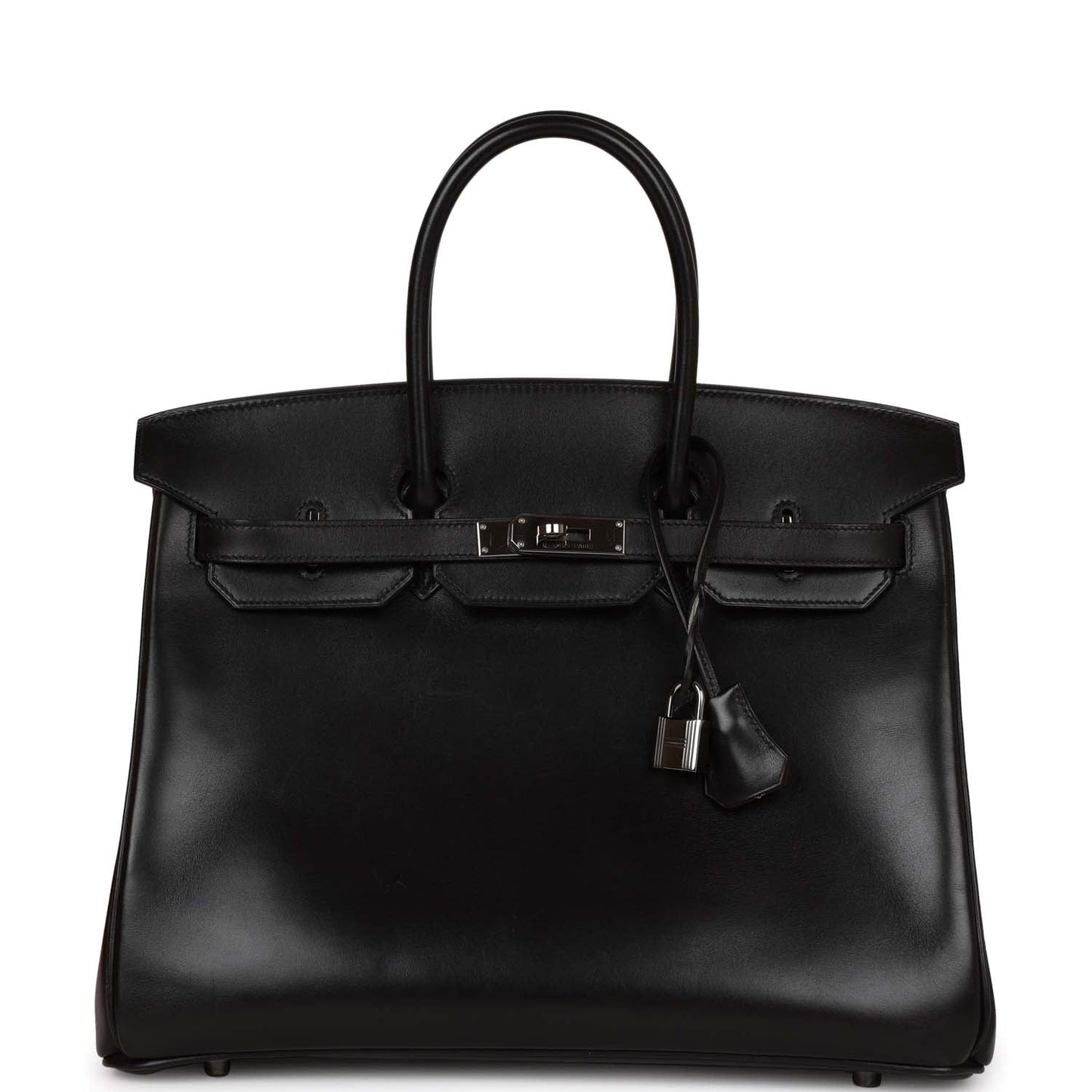 Top Quality Hermes Special Order (HSS) Birkin 35 Black Box Verso Palladium Hardware