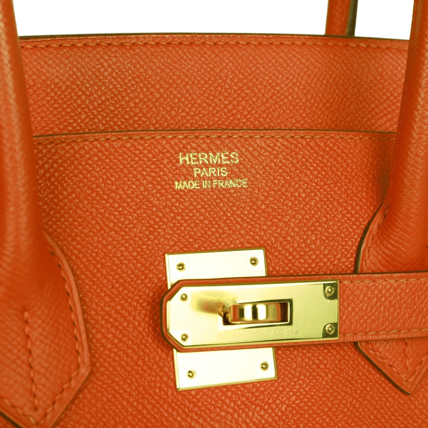 Top Quality Hermes Birkin 35 Feu Epsom Gold Hardware