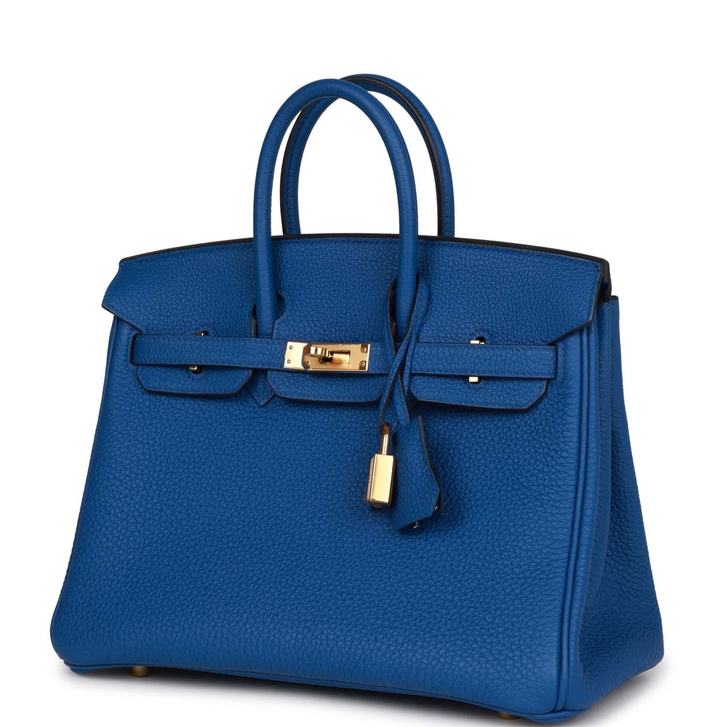 Top Quality Hermes Birkin 25 Bleu France Togo Gold Hardware