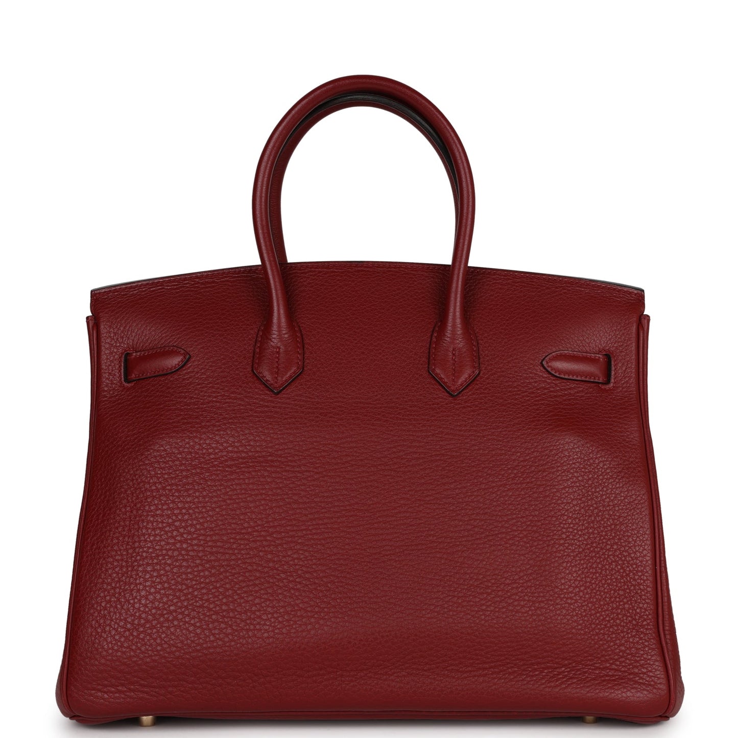 Top Quality Hermes Birkin 35 Rouge H Togo Gold Hardware