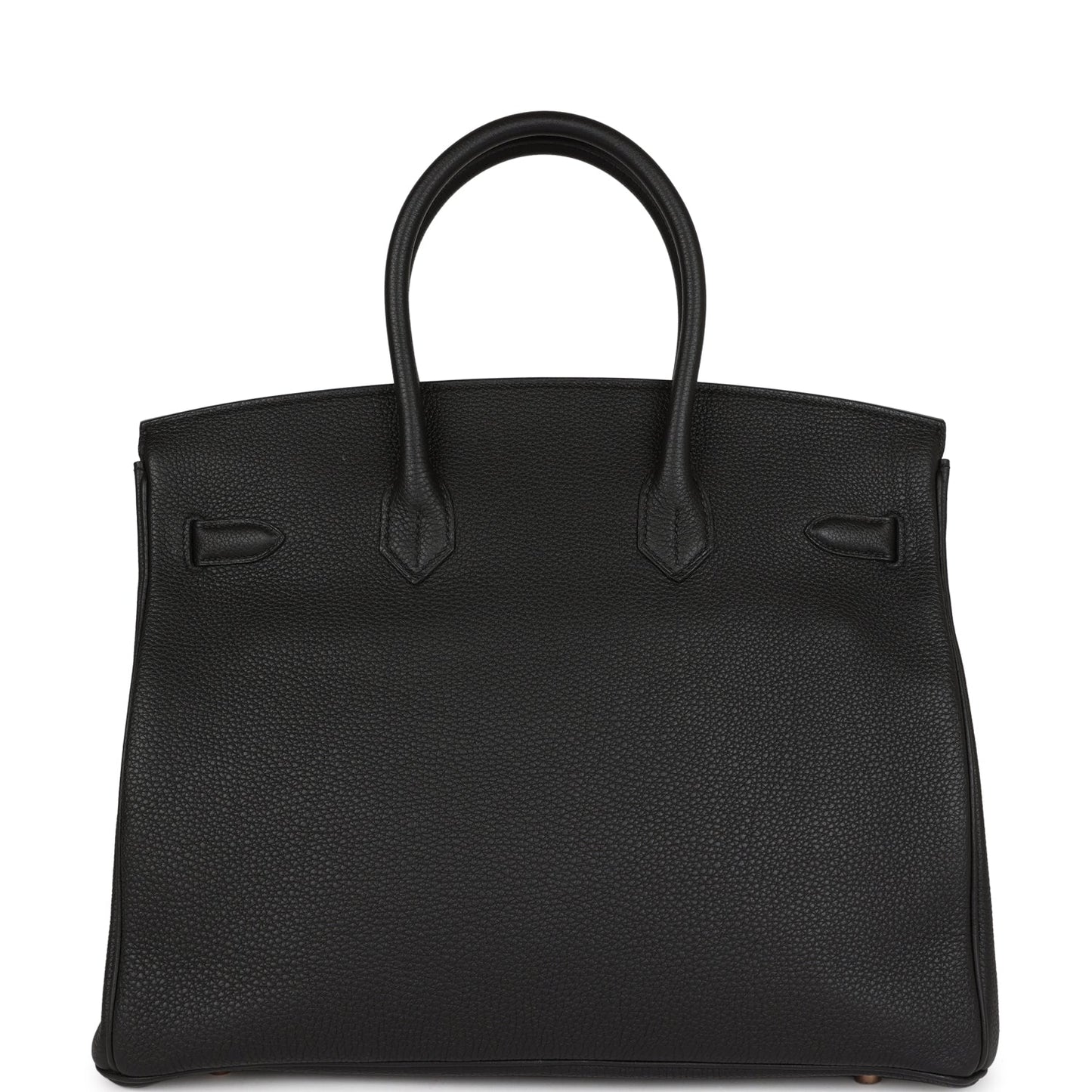 Top Quality Hermes Birkin 35 Black Togo Rose Gold Hardware