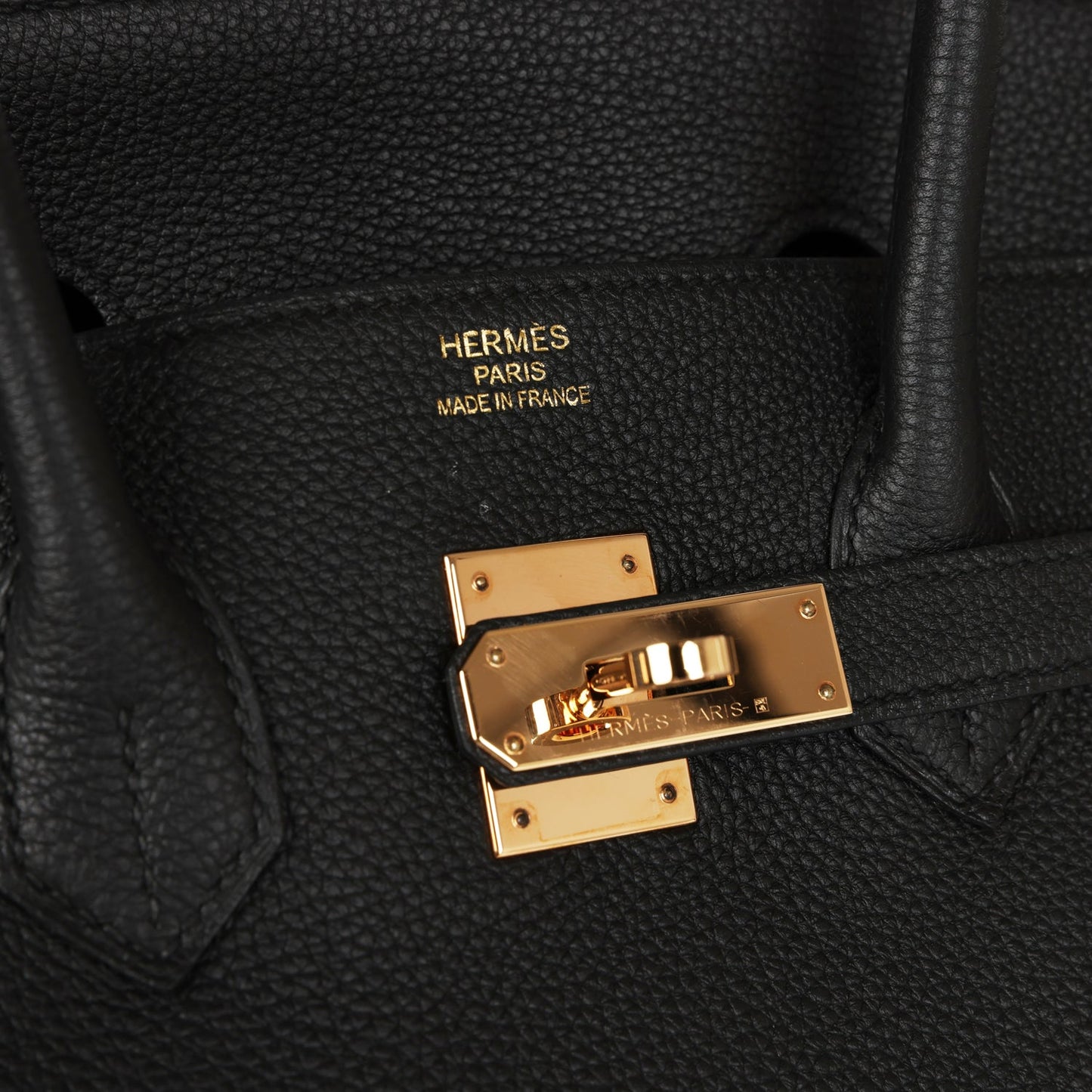 Top Quality Hermes Birkin 35 Black Togo Rose Gold Hardware