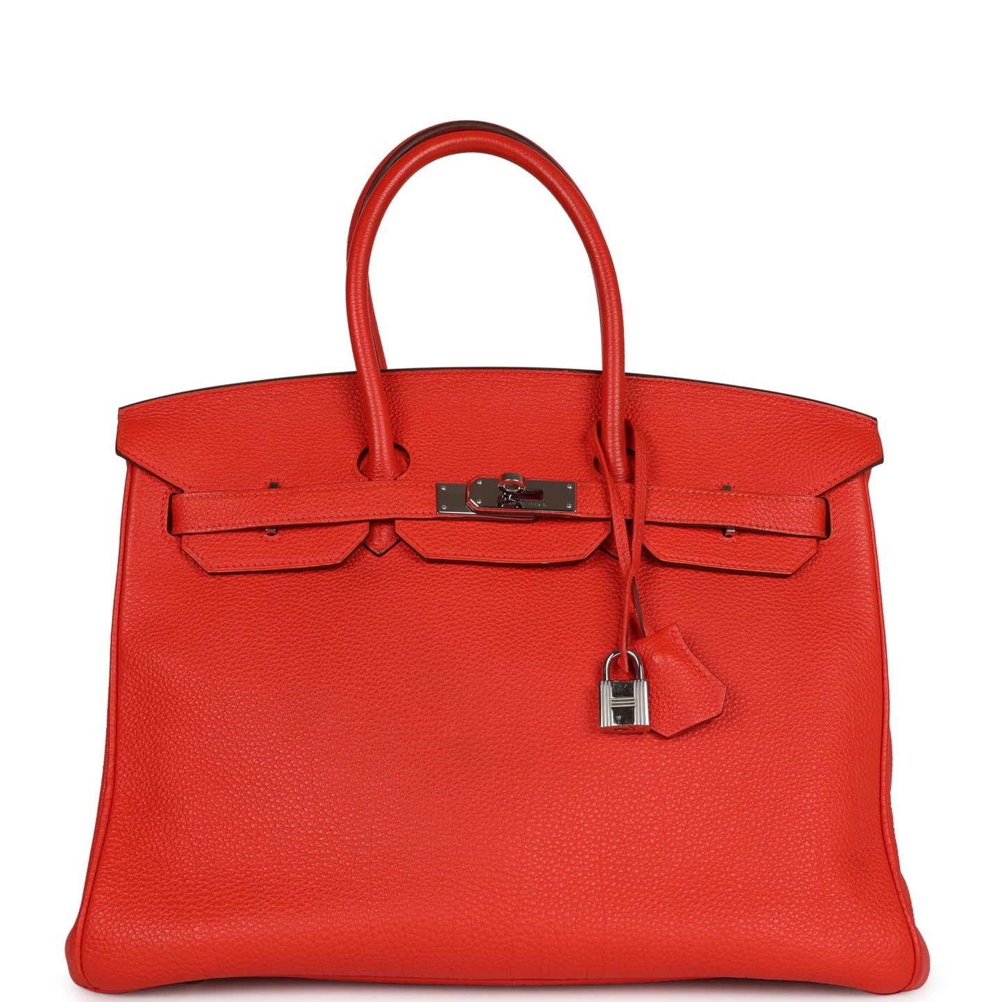 Top Quality Hermes Birkin 35 Rouge Tomate Togo Palladium Hardware