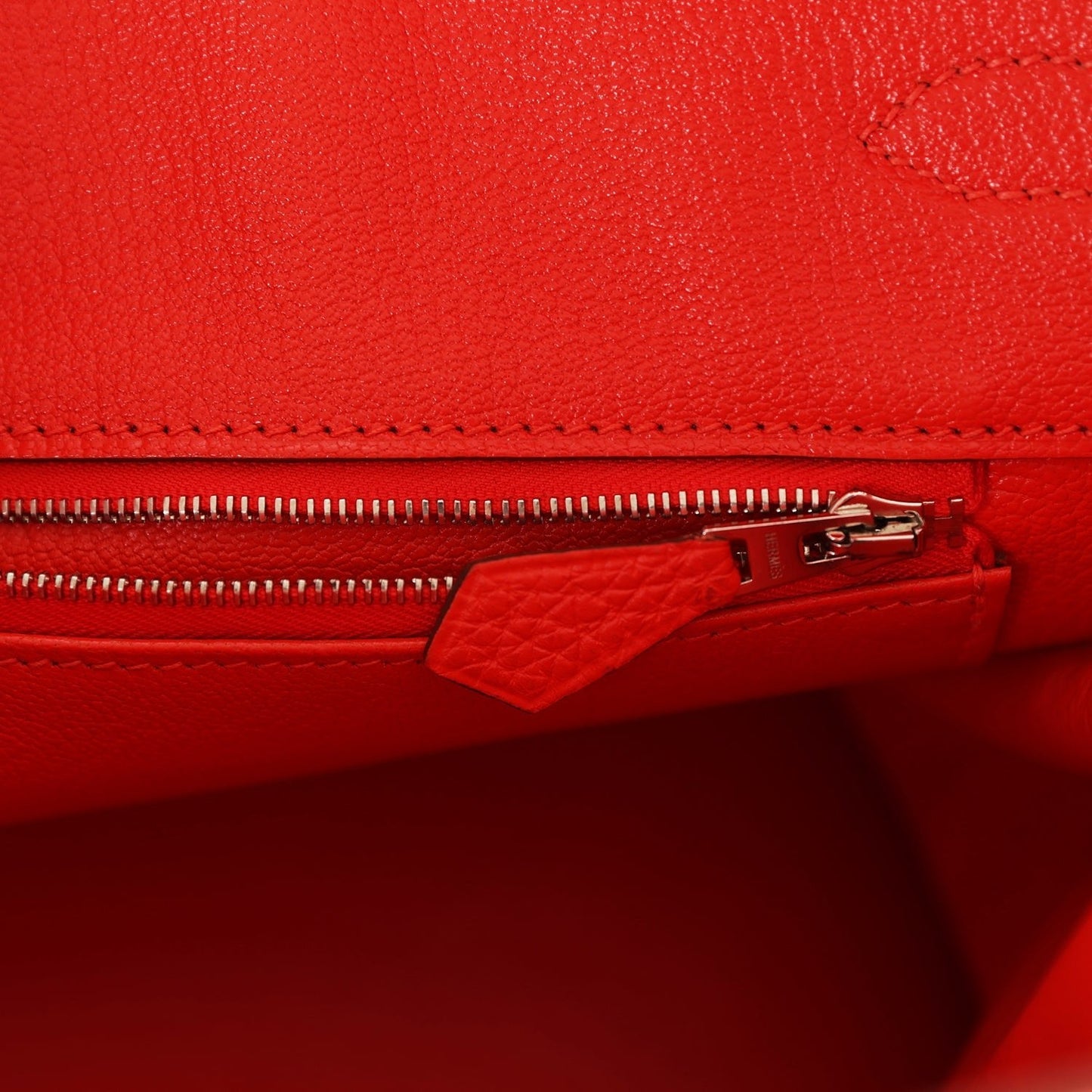 Top Quality Hermes Birkin 35 Rouge Tomate Togo Palladium Hardware