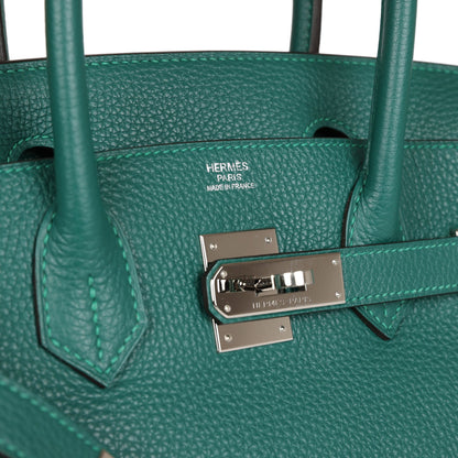 Top Quality Hermes Birkin 30 Malachite Togo Palladium Hardware