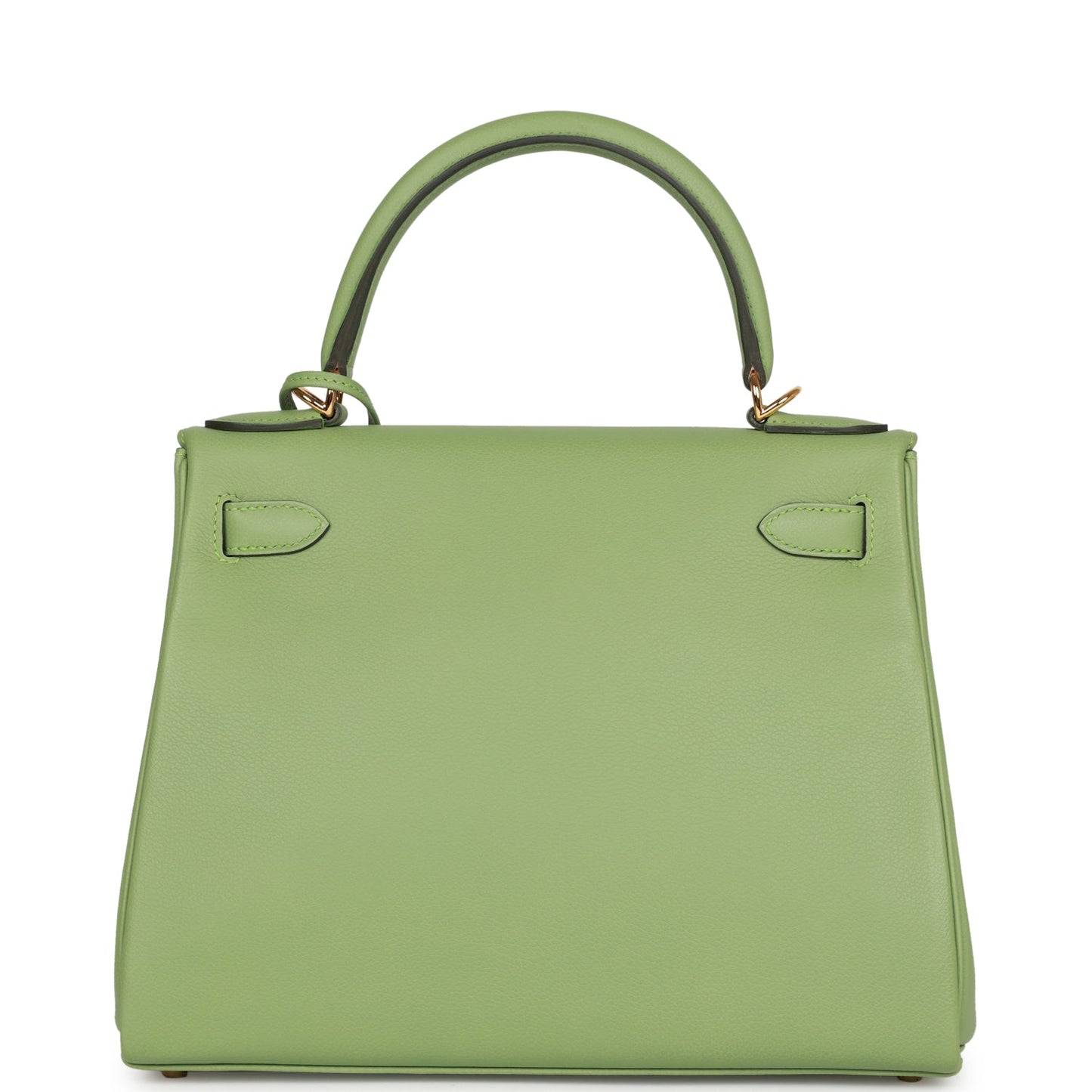 Top Quality Hermes Kelly Retourne 28 Vert Criquet Evercolor Gold Hardware