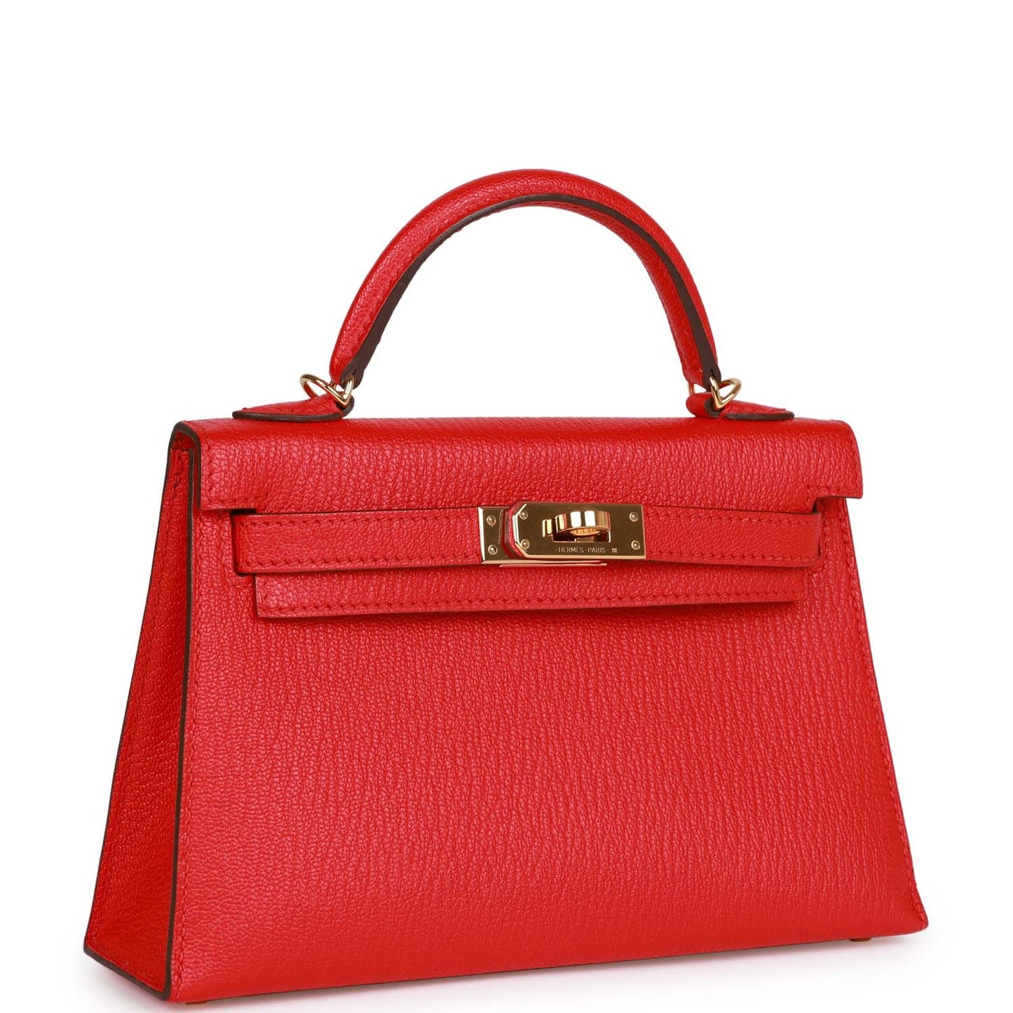 Top Quality Hermes Kelly 20 Rouge de Coeur Chevre Mysore Gold Hardware