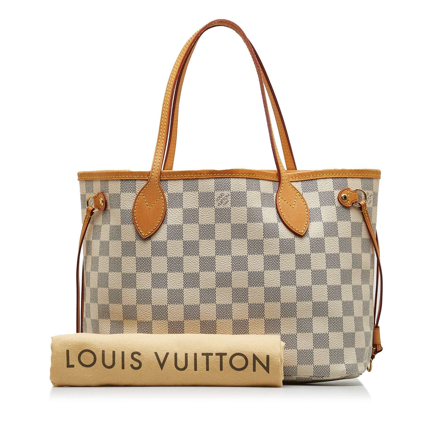 LOUIS VUITTON Damier Azur Neverfull PM Tote Bag