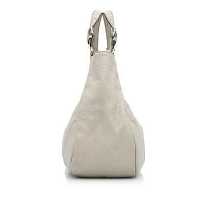 White Gucci Large Guccissima Charlotte Tote