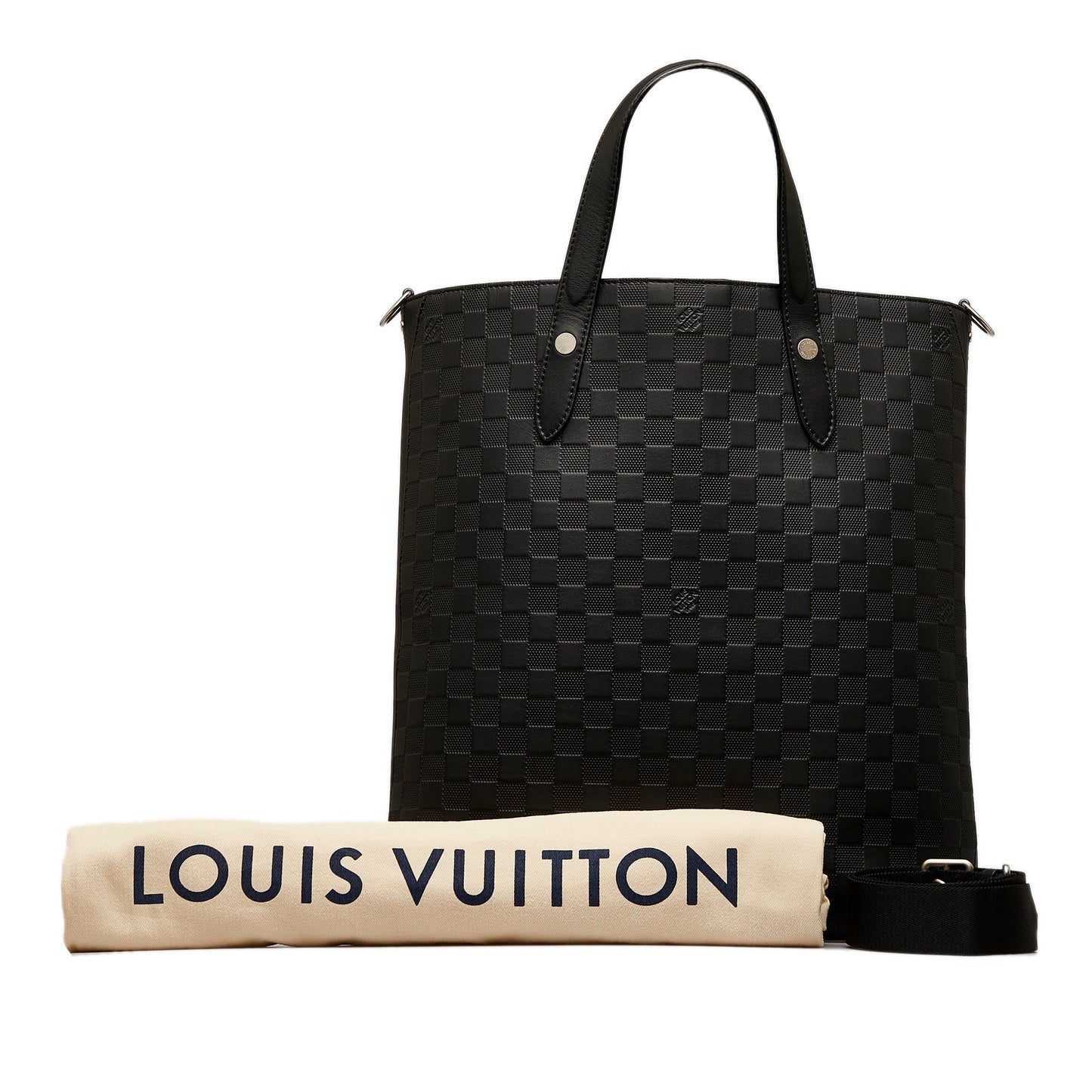 Black Louis Vuitton Damier Infini Apollo Tote Satchel